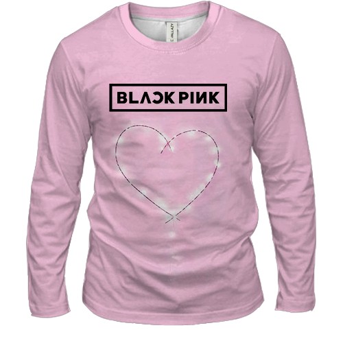 Чоловічий 3D лонгслів Blackpink Heart (pink)