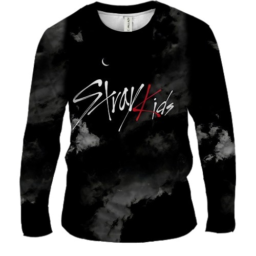 Чоловічий 3D лонгслів Stray Kids (нічне небо)