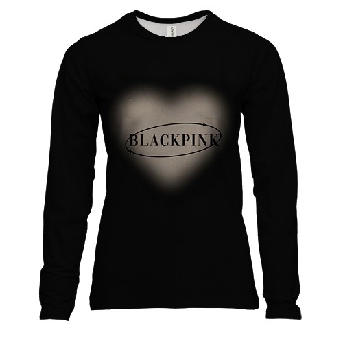 Жіночий 3D лонгслів Blackpink Heart