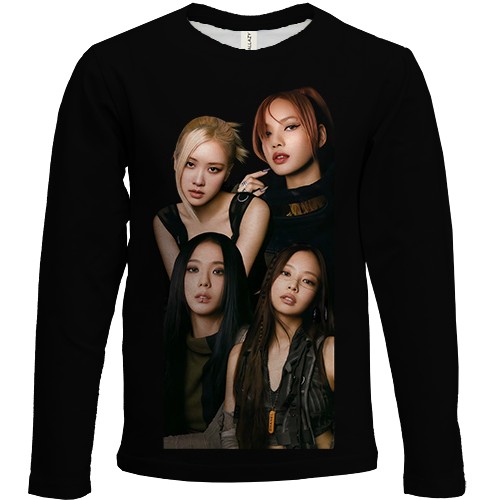 Дитячий 3D лонгслів Blackpink Band
