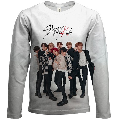 Детский 3D лонгслив Stray Kids Band