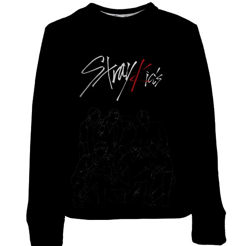 Детский 3D свитшот Stray Kids (силуэты)
