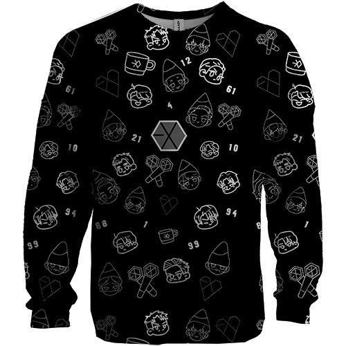 3D світшот EXO з іконками