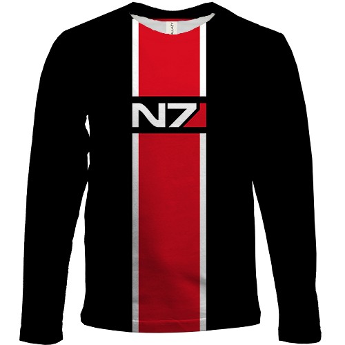 Дитячий 3D лонгслів N7 (Зі смугою)