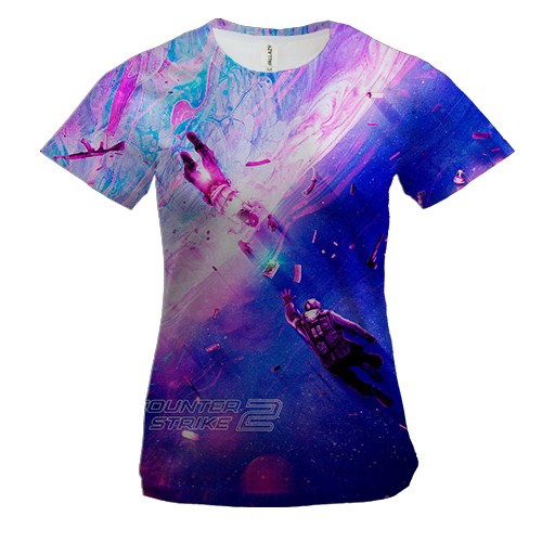 Жіноча 3D футболка CS2 - two sides
