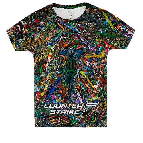 Дитяча 3D футболка CS2 - КТшник у скінах