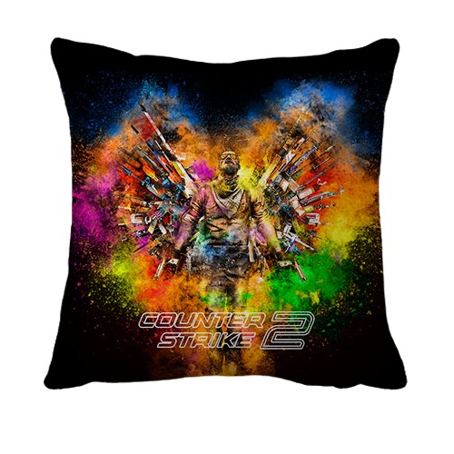 3D подушка CS2 colorful splash