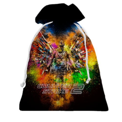 3D Подарунковий мішечок CS2 colorful splash