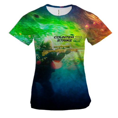 Жіноча 3D футболка CS2 Agent Sniper