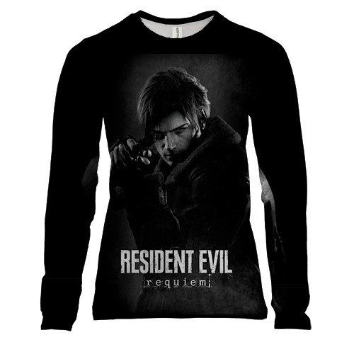 Женский 3D лонгслив Leon S Kennedy - RE Requiem