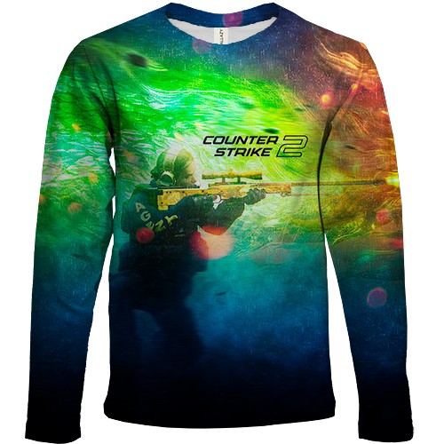 Дитячий 3D лонгслів CS2 Agent Sniper