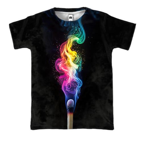 3D футболка Яскравий сірник