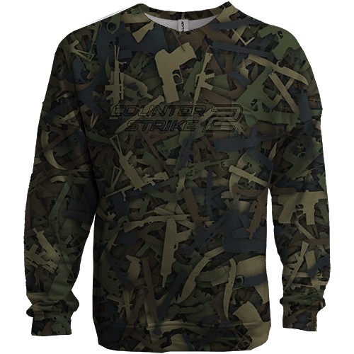 3D світшот CS2 - Guns Camouflage