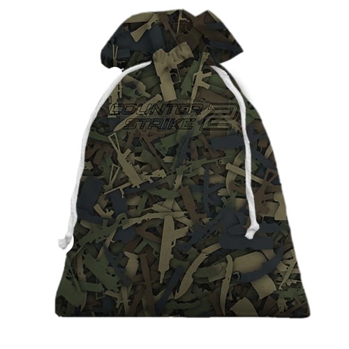 3D Подарунковий мішечок CS2 - Guns Camouflage
