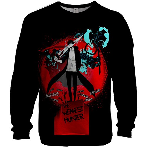 3D свитшот Поднятие уровня в одиночку, Solo Leveling