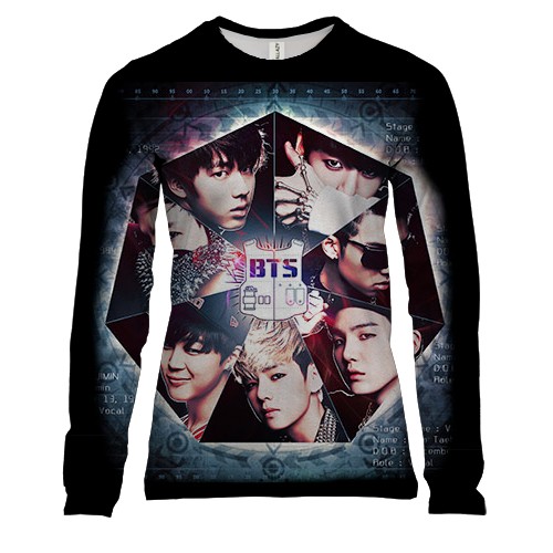 Жіночий 3D лонгслів BTS frame