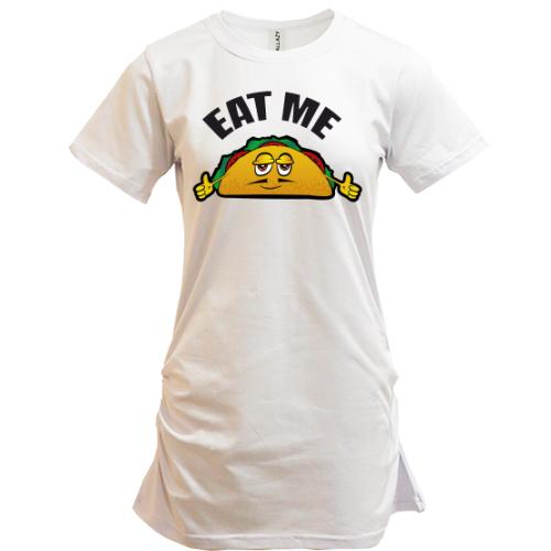 Подовжена футболка Eat mе