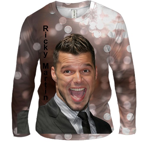 Мужской 3D лонгслив Ricky Martin