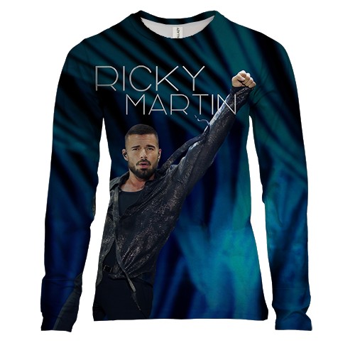 Женский 3D лонгслив Ricky Martin Live