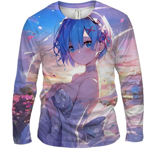 Мужской 3D лонгслив Rem - ReZero