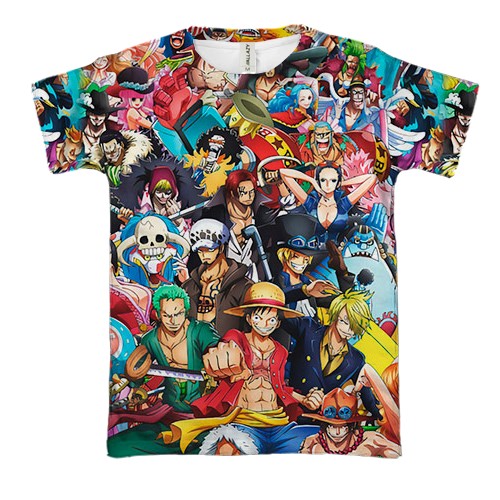 3D футболка One Piece - герои 3D футболка One Piece - герои