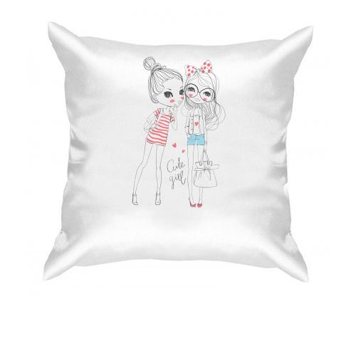 Подушка cute girls