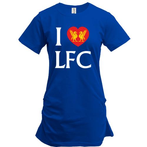 Подовжена футболка I love LFC 2