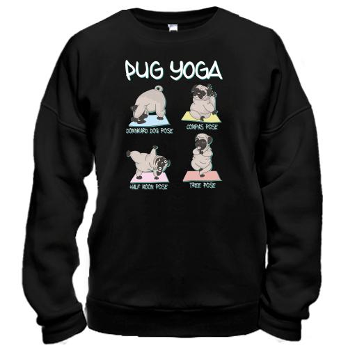 Світшот Pug Yoga Мопс Йога