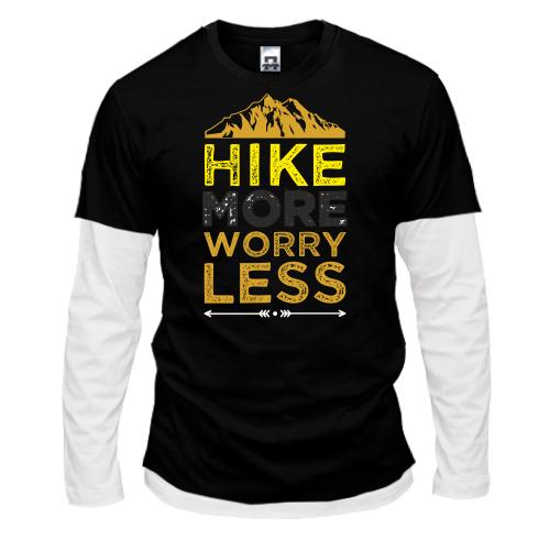 Комбінований лонгслів Hike more worry less