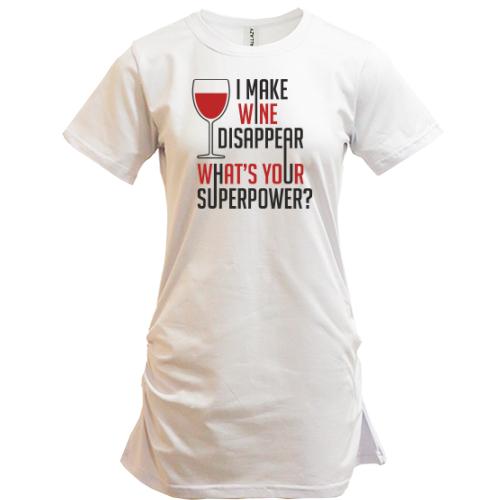 Подовжена футболка Wine Вино