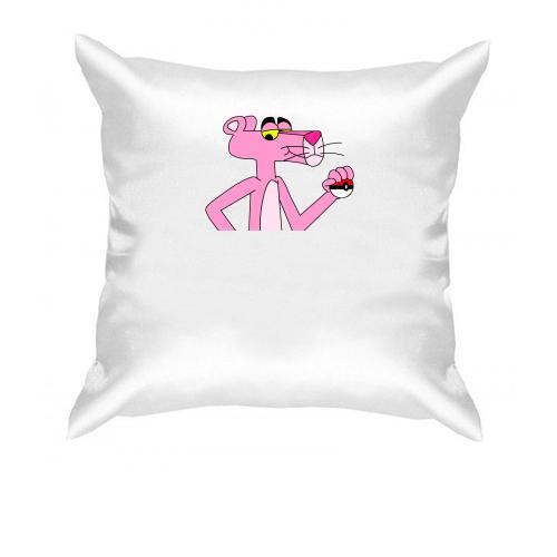 Подушка с изображением розовой пантеры