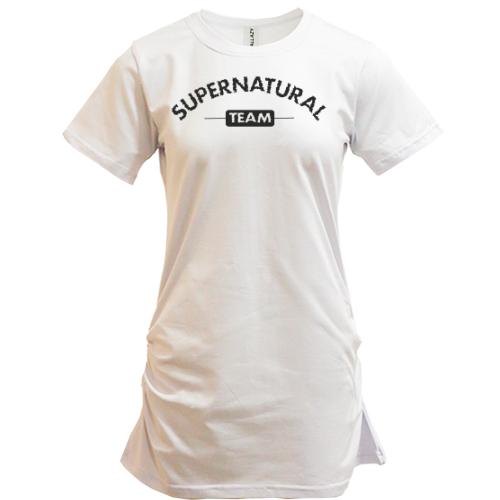 Подовжена футболка  Supernatural team