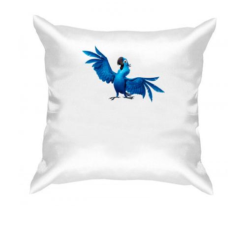 Подушка з синім папугою з Ріо