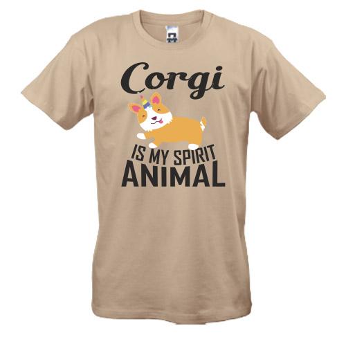 Футболка Corgi - is my spirit animal