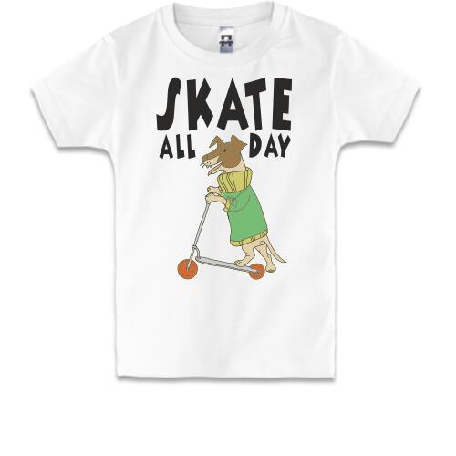 Дитяча футболка Skate all day