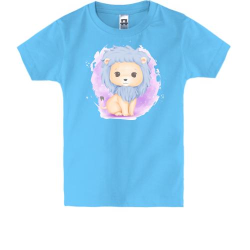 Детская футболка с маленьким львенком