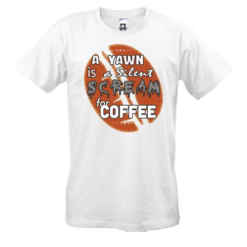 Футболка Scream coffee