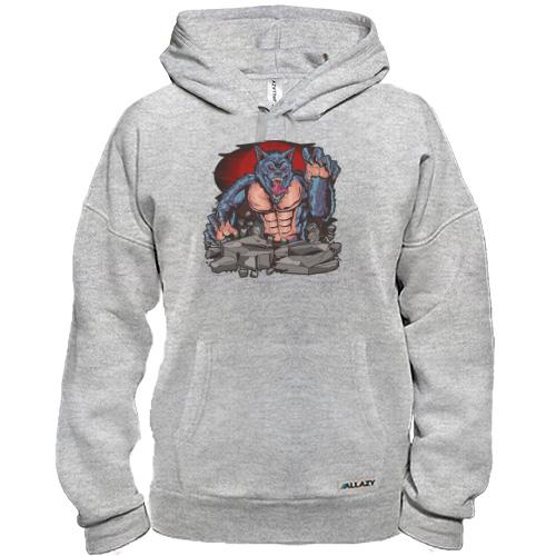 Худи с  волком оборотнем