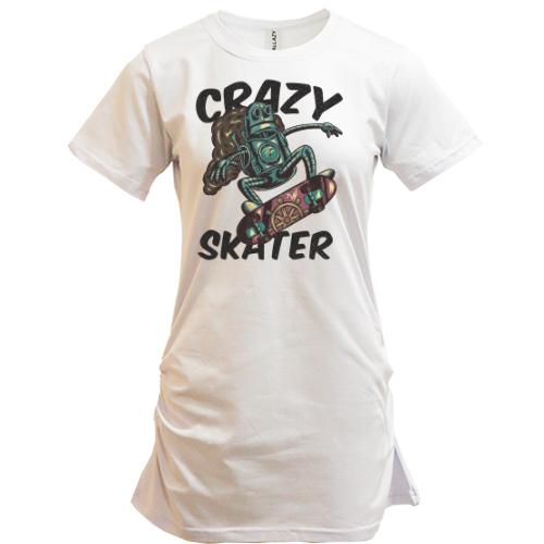Подовжена футболка Robot Crazy Skater