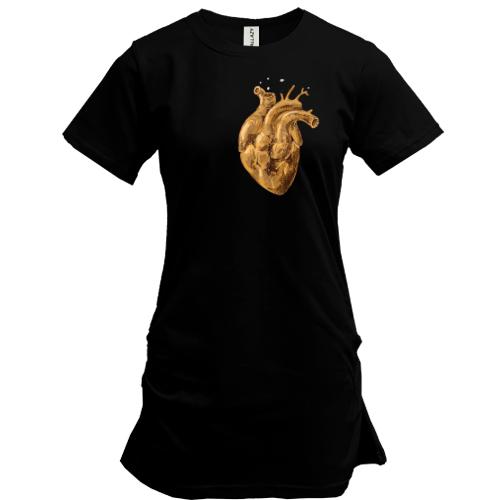 Подовжена футболка Golden Heart