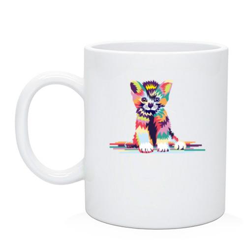 Чашка с арт котенком