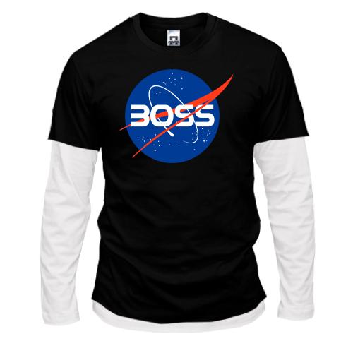 Лонгслив комби Nasa Boss