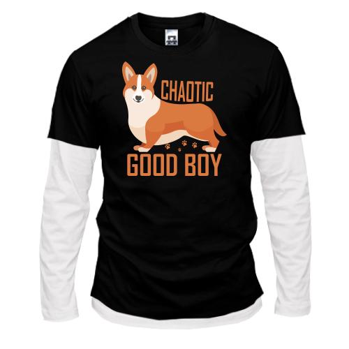 Комбінований лонгслів Chaotic good boy