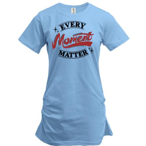 Подовжена футболка Every moment - material