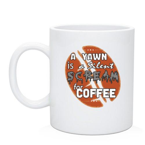 Чашка Scream coffee