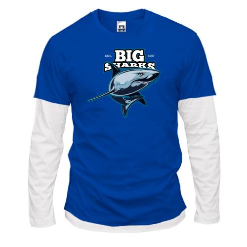 Комбинированный лонгслив Big Sharks