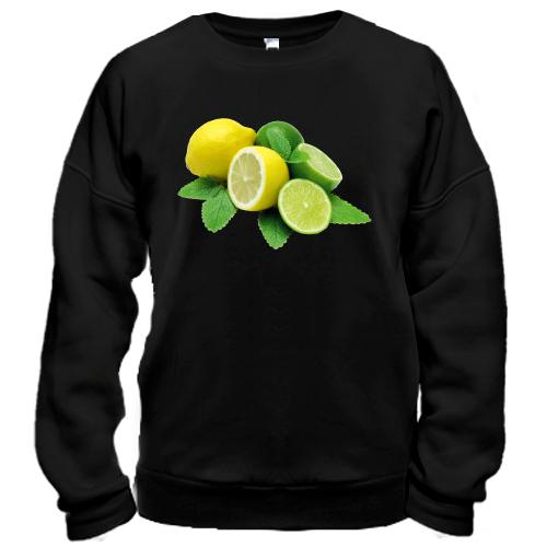 Свитшот с лимонами и лаймом