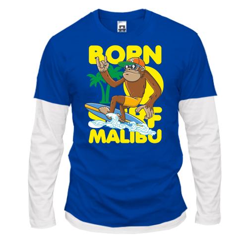 Комбинированный лонгслив Born Malibu Monkey