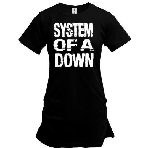 Подовжена футболка  System Of A Down