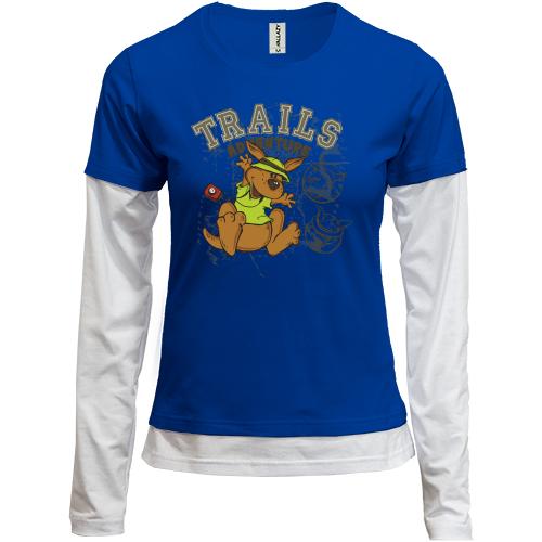 Комбинированный лонгслив Trails Adventure